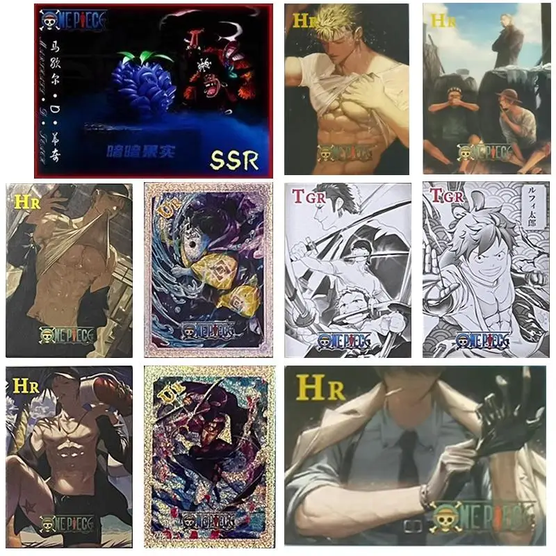 Anime Charlotte Linlin One Piece Marshall D Teach Gekko Moria Borsalino Collection Card Christmas Birthday Gift Board Game Card