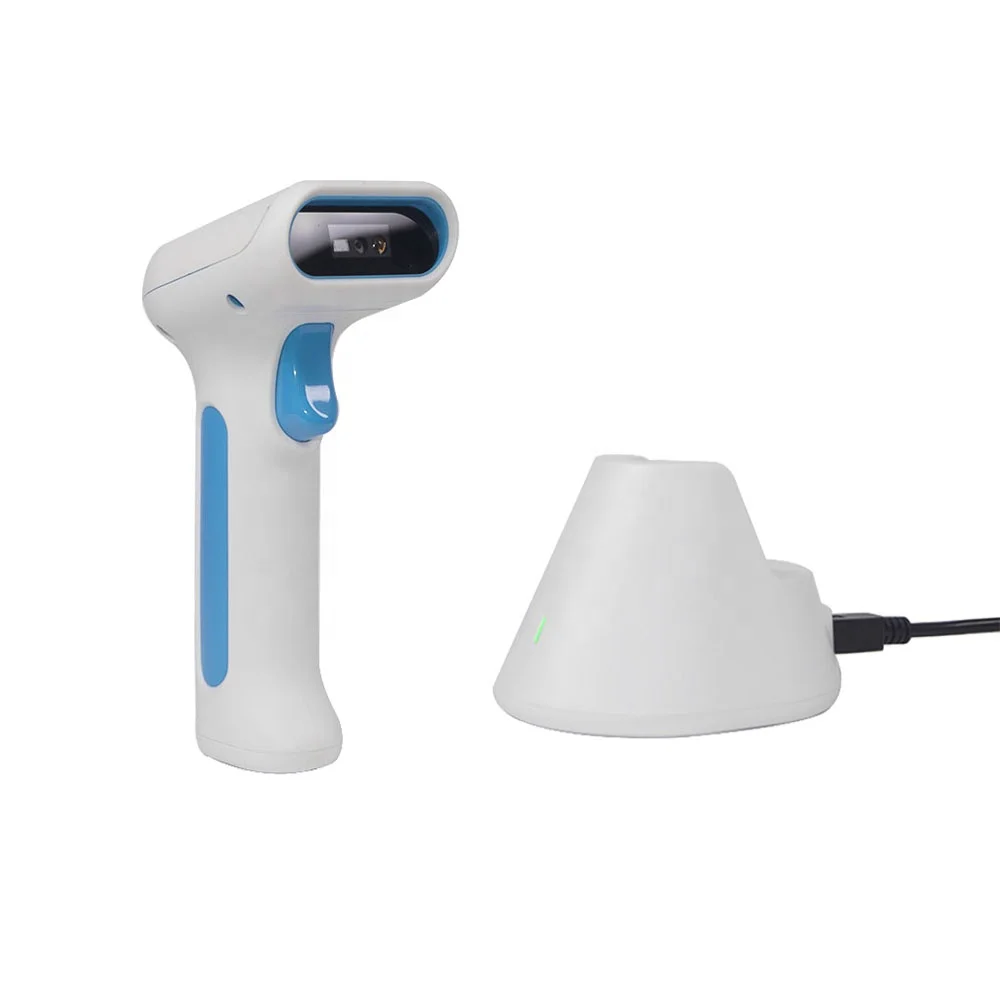 

Excellent Quality 1d 2d Bar Code Reader Wireless Handheld Barcode Scanner With Basement
