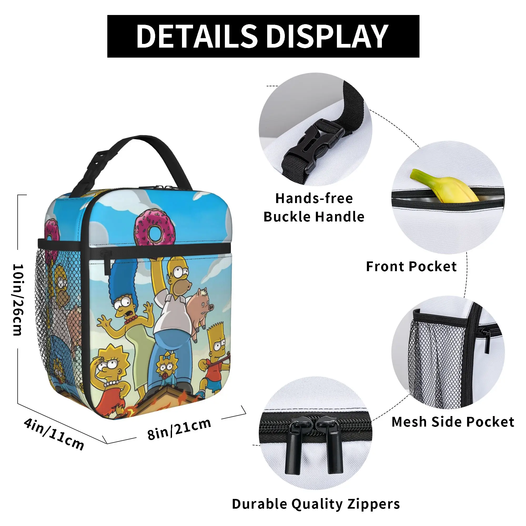 Anime Cartoon Insulated Lunch Box - Thermal Bento Cooler