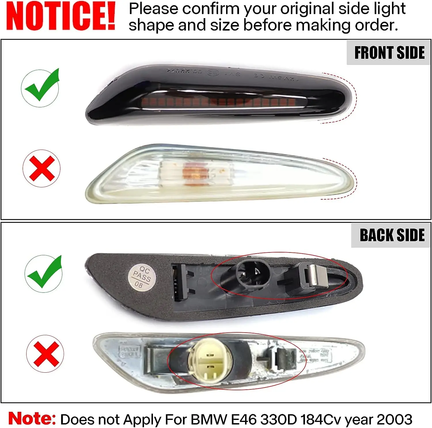 BMW LED ̳ ̵ Ŀ  õ  ,  , E90 E91 E92 E93 E60 E87 E82 E46, 2 