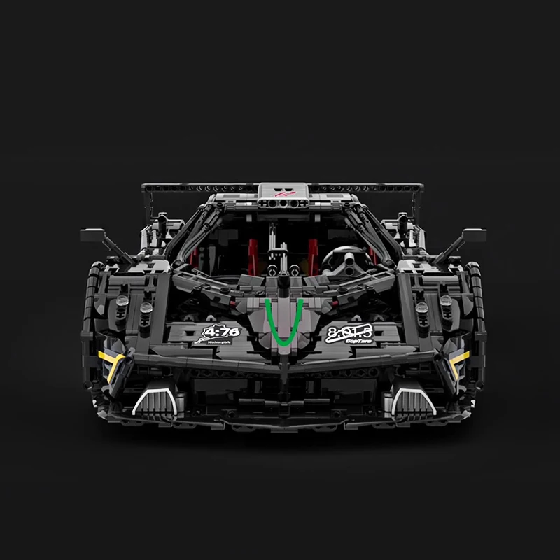 New 220907 Technical MOC PaganiR Zonda R Scale 1:8 Model Building Blocks Bricks Puzzle Toy For Adult Birthday Boys Gifts