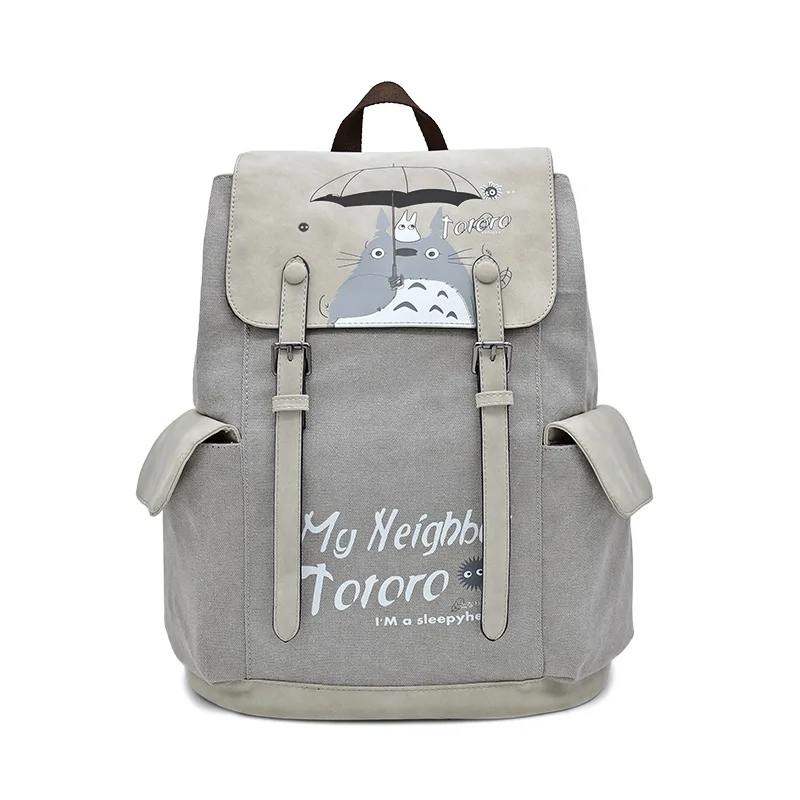 

My Neighbor Totoro Anime Cartoon Backpack Student School Bags Laptop Rucksack Multifunctional Travel Bag