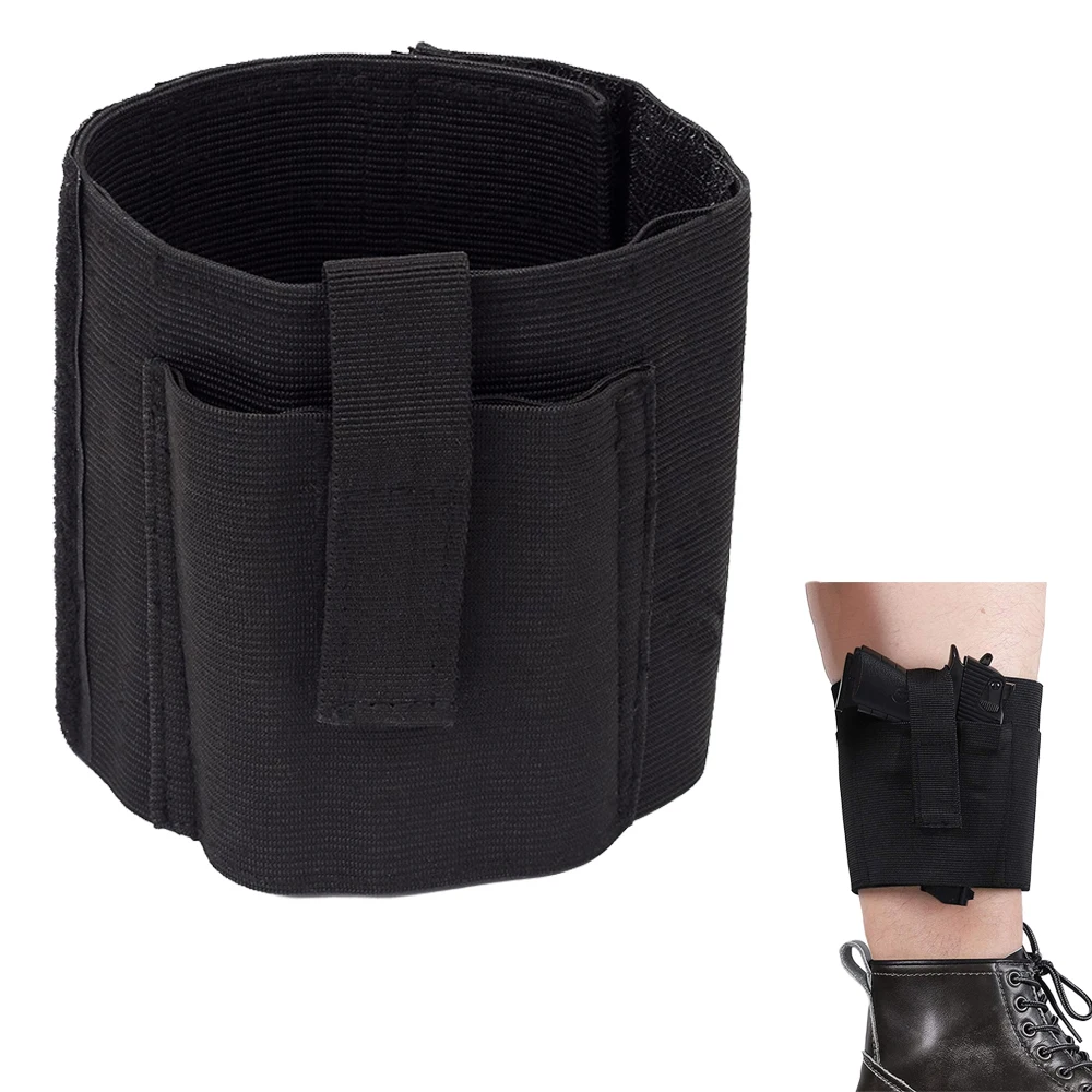Concealed Ankle Gun Holster Universal Pistol Carry Holster Right Left Leg Strap Gun Padded Pouch Outdoor Tactical Gear
