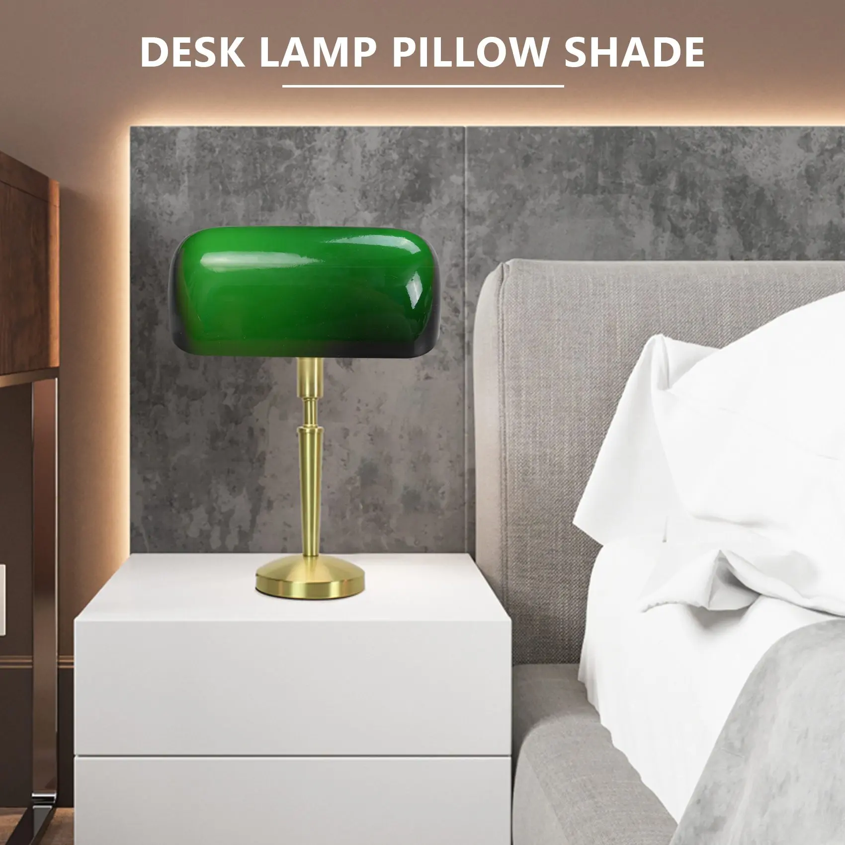 

Green color GLASS BANKER LAMP COVER/Bankers Lamp Glass Shade lampshade