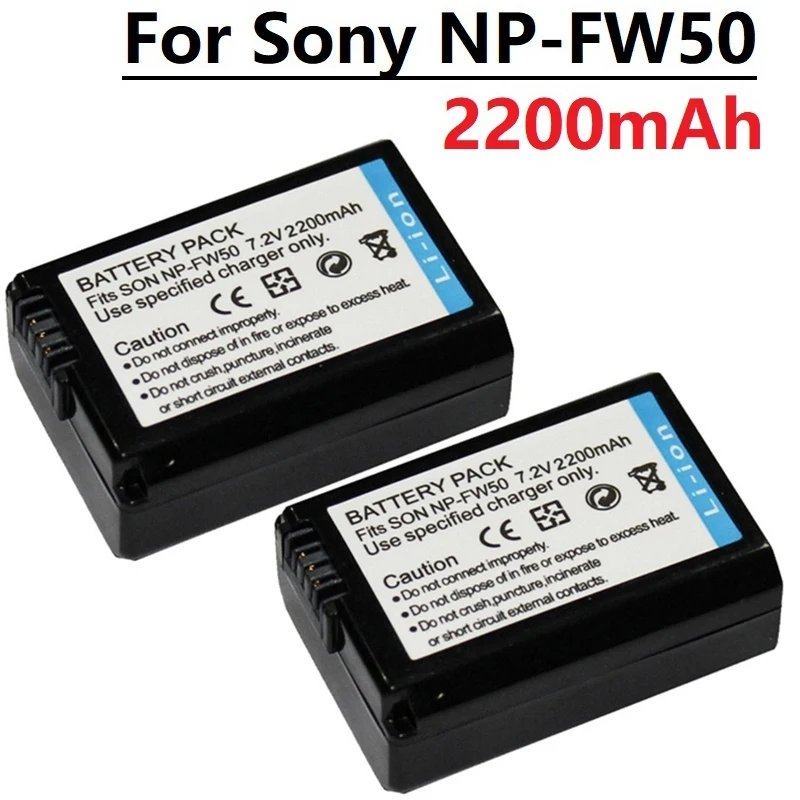 

FOR SONY np-fw50 NP FW50 Camera Battery For Sony Alpha a6500 a6300 a6000 a5000 a3000 NEX-3 a7R a7S NEX-7 NEX-3D NEX-3K NEX-5R