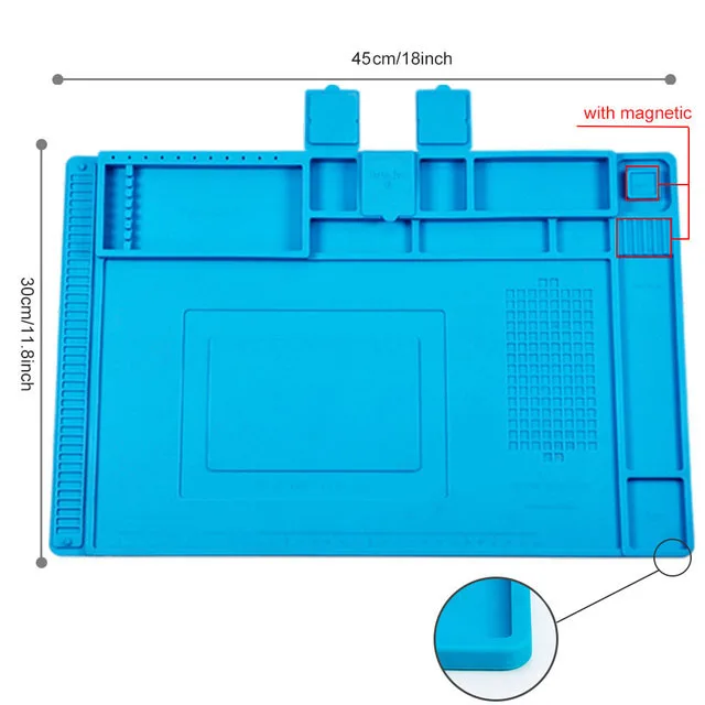 Heat Insulation Repair Pad Soldering Work Station Mat Silicon Welding Soldering Maintenance Platform portable stick welder