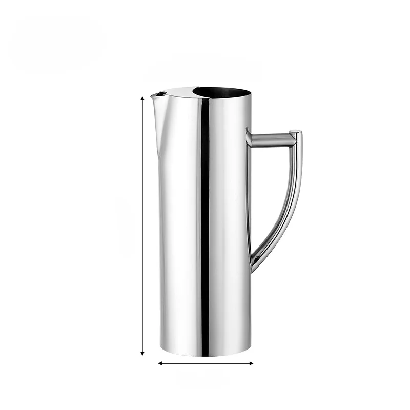 thumbnail image 1 of Tetera de acero inoxidable con cuerpo recto, tetera para cócteles helados, tetera para café frío, tetera para jugos y bebidas frías, 1 of 5