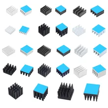 Aluminum Heatsink Radiator Heat sink for Electronic IC Chip RAM MOS Dynatron Raspberry Pi Cooling With Thermal Conductive Tape