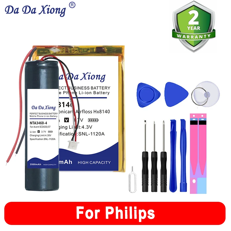 Batteria Xdou Per Philips Sonicare Sonic Airfloss Xenium Gogear Park S5077 Tsu-9600 Hc3410 Hx9360 Sdc630 Fc8800 E103 W732 Hx8140