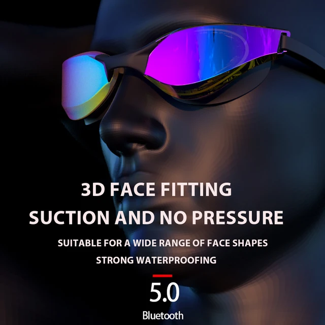 Professional Anti-Fog Swim Goggles HD Wide-Angle Lens Summer Adult Adjustable Nose Bridge Swim Goggles Swimning Equipment 4