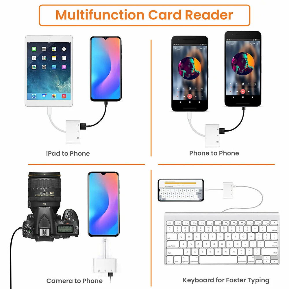Type-C Micro Adapter TF CF SD Memory Card Reader Writer Compact Flash USB-C for Huawei for Macbook card reader,sd card reader