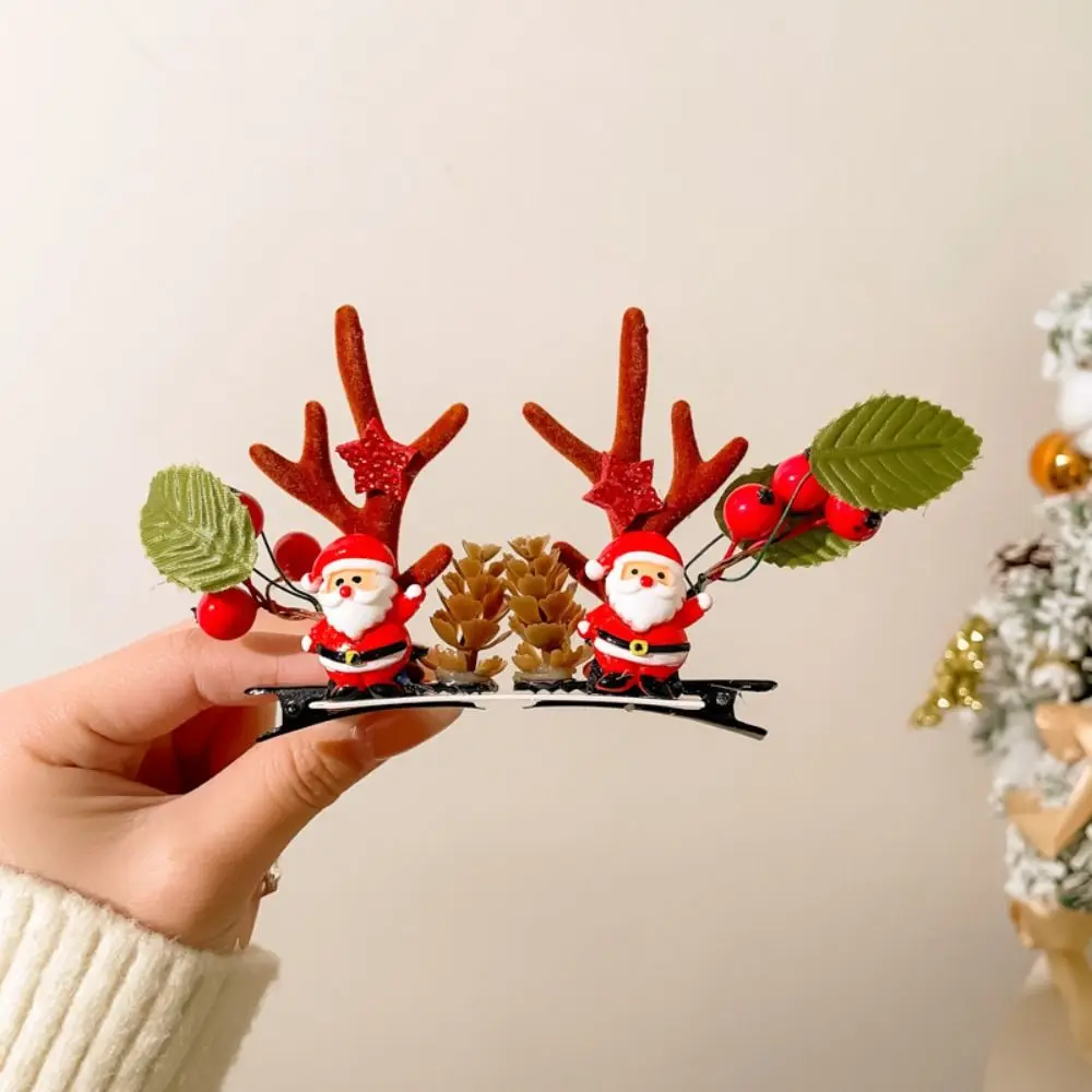 Cute Elk Horn Christmas Hairpin Antler Hair Clips