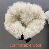 2024 Middle-aged Elderly Wool Pants Winter Spring Anti-cold Warm Pure Sheepskin Pants Fashion Casual Men Long Trousers Dad Gifts 2