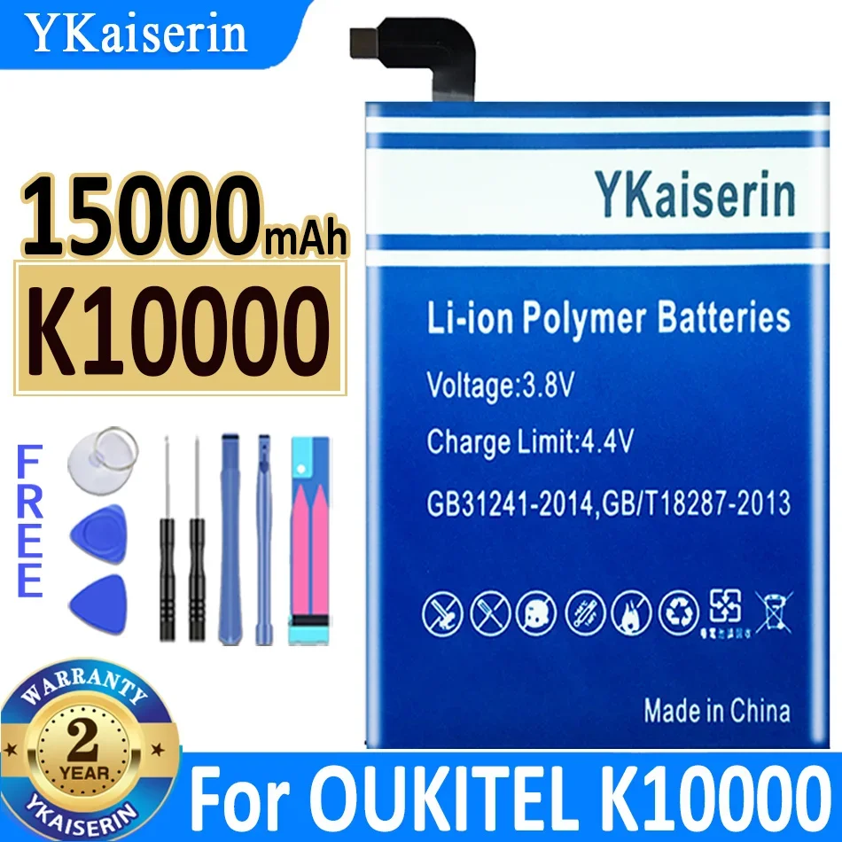 

Аккумулятор ykaisсеребрин на 15000 мА · ч для OUKITEL K10000 MTK6735P, новый аккумулятор + код отслеживания