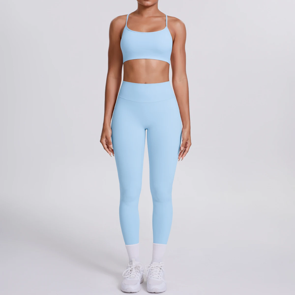 Women's Yoga Suit – Seamless Sports Bra & High Waist Leggings | Breathable Quick Dry Activewear