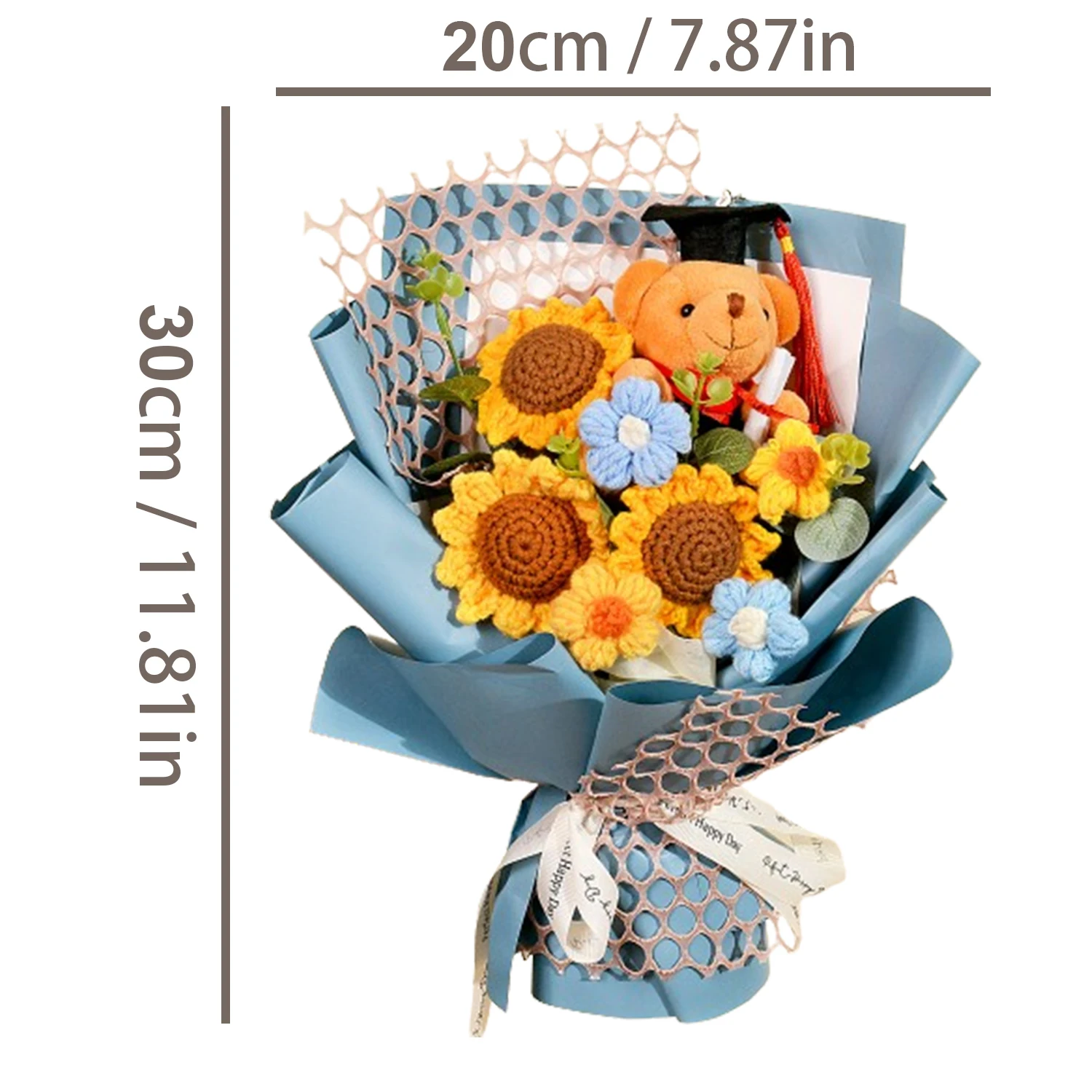 باقة " فرحة التخرج " بالكروشيه