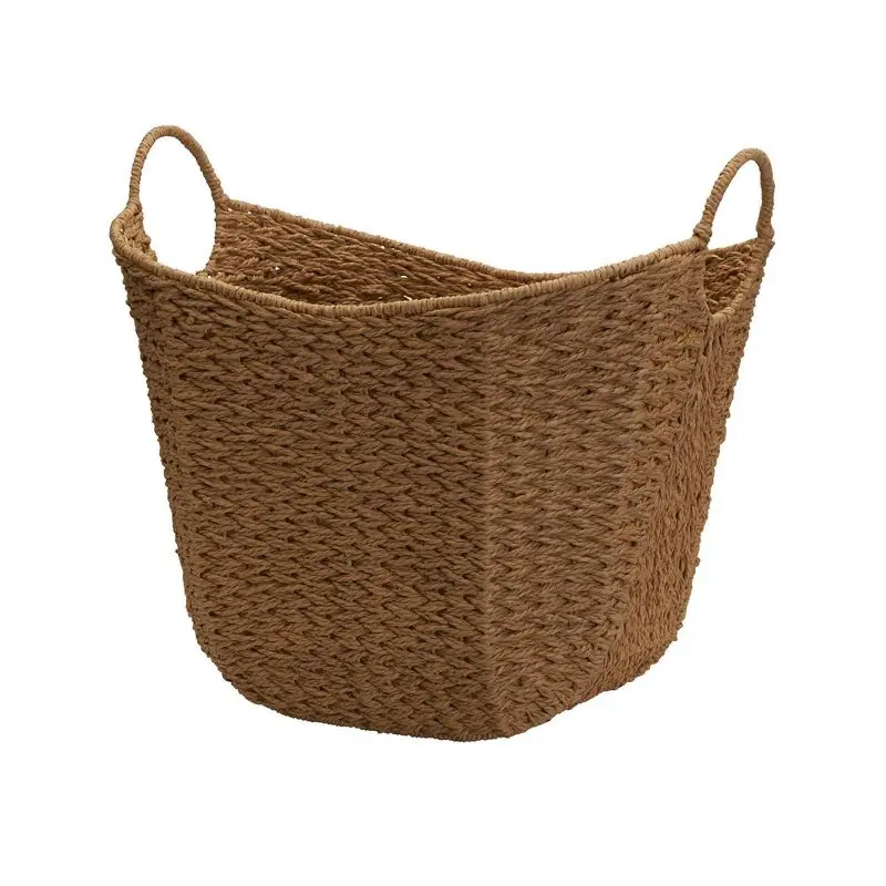 

Natural Tall Scoop Basket, Seagrass