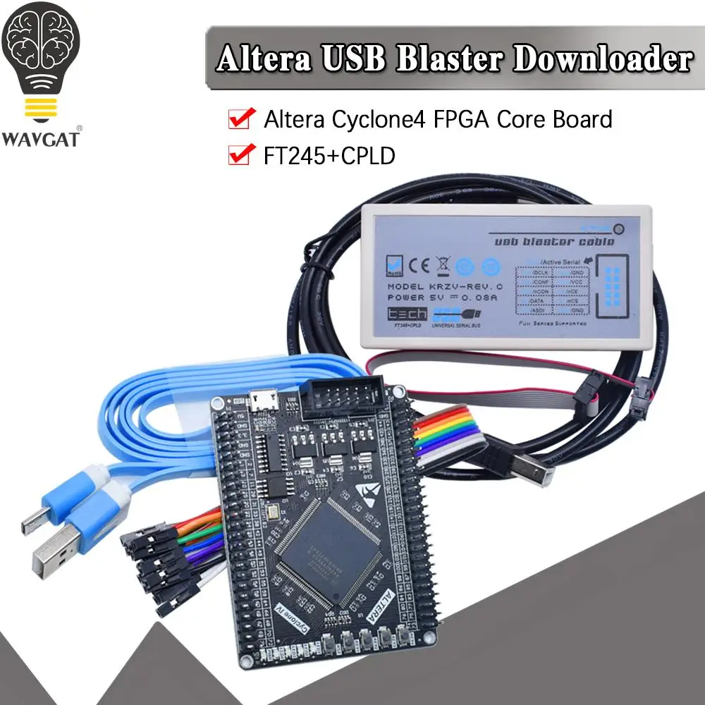 Cable de descarga FT245 + CPLD USB Blaster FPGA / CPLD Downloader Altera Cable de descarga de alta velocidad Cable de interfaz USB tipo B
