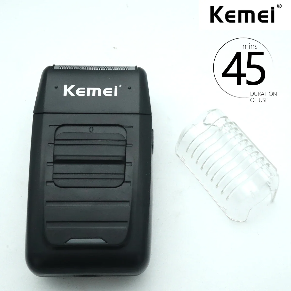Kemei Rechargeable Cordless Shaver For Men Twin Blade Reciprocating Beard Razor Face Care Multifunction Strong Trimmer_voghion.com
