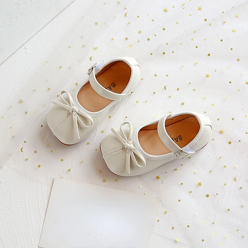 Mary Janes Kid Leather Shoes Spring Cute Princess Soft Sole Girls Shoes