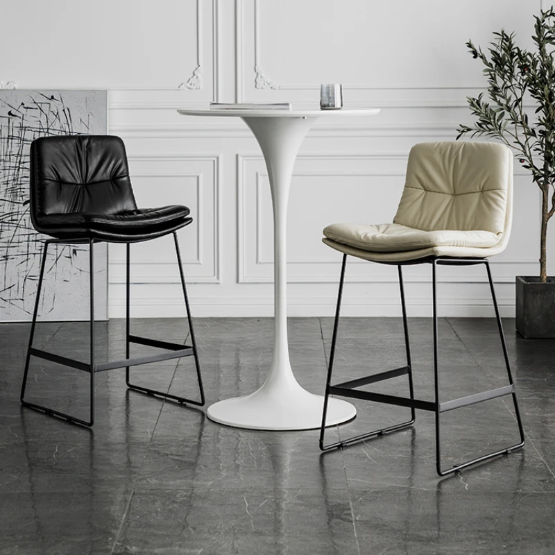 

Modern Outdoor Bar Chairs Luxury Kitchen Counter Metal Living Room Bar Chairs Nordic Height Design Barkrukken Furniture YQBC