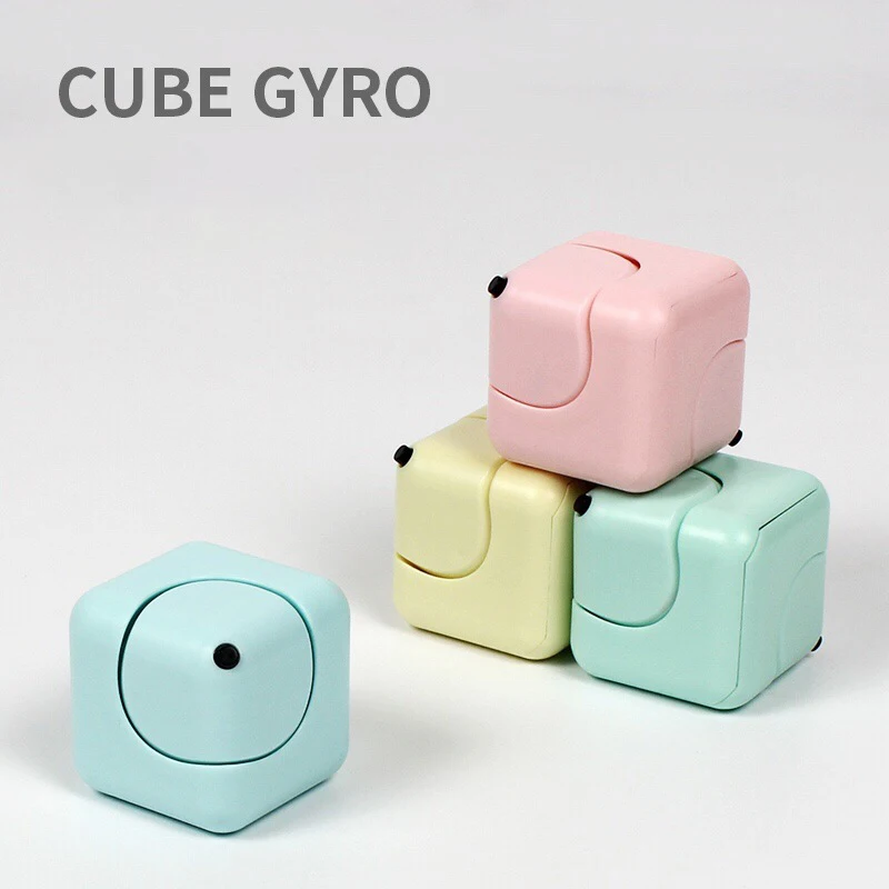 

Children Fingertip Gyro Fidget Toys Adult Relieve Stress Finger Decompress 360 Rotation Montessori Toy for Kids