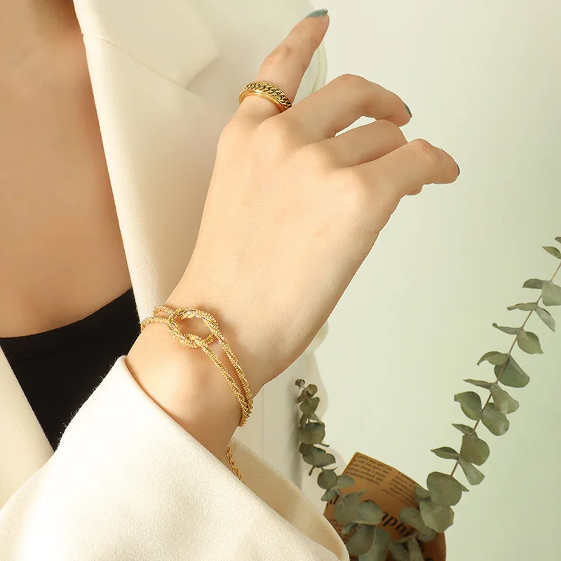 Bracelet Women Bracelets 18 K | Bracelet Titanium Steel 18k | Japan Gold 18  K Bracelet - Bracelets - Aliexpress
