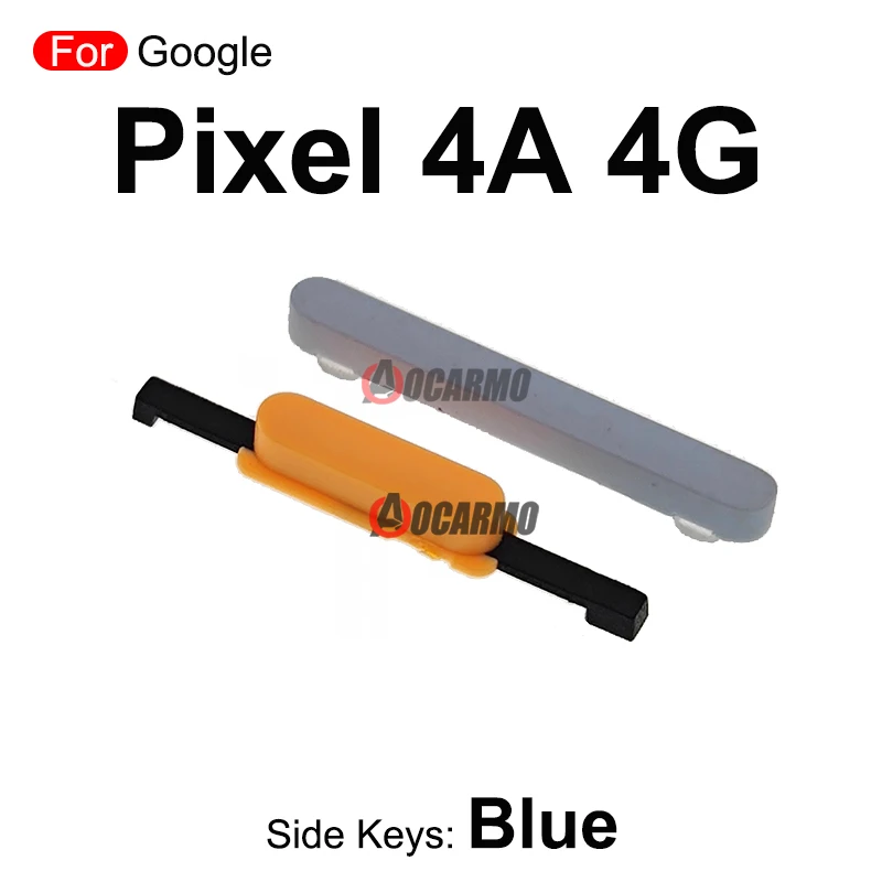 Side Button Keys Power On /Off Volume Button Replacement Parts For Google Pixel 4A 4G 5G