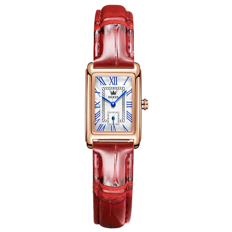 

OLEVS Rose Gold Quartz Watch Women Watches Ladies Creative Women's Leather Strap Watches Female Waterproof Clock Relogio
