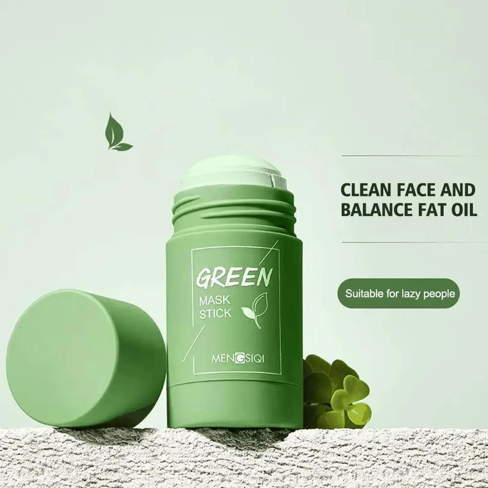 

40g Green Tea Bar Mask Cleansing Mud Bar Mask Oil Control Care Eggplant Acne Skin Pore Anti Shrinkage Acne Whitening I4B0