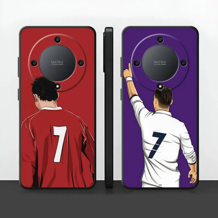 Football Star Numbers Soft Phone Case Cover