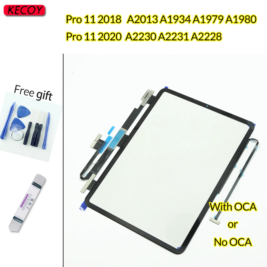 Tocco Originale Per Ipad Pro 11 2018 2020 A2013 A1934 A1979 A1980 A2230 A2231 A2228 Pannello Del Sensore Del Digitalizzatore Di Vetro Dello Schermo Di