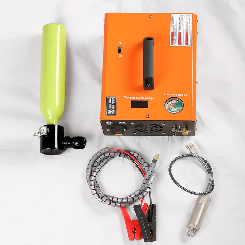 300Bar 220V 110V PCP Air Compressor 4500Psi Pneumatic Rifles High Pressure 12V Vehicle Mounted Pump 30MPA Scuba Diving Shooting — view 6