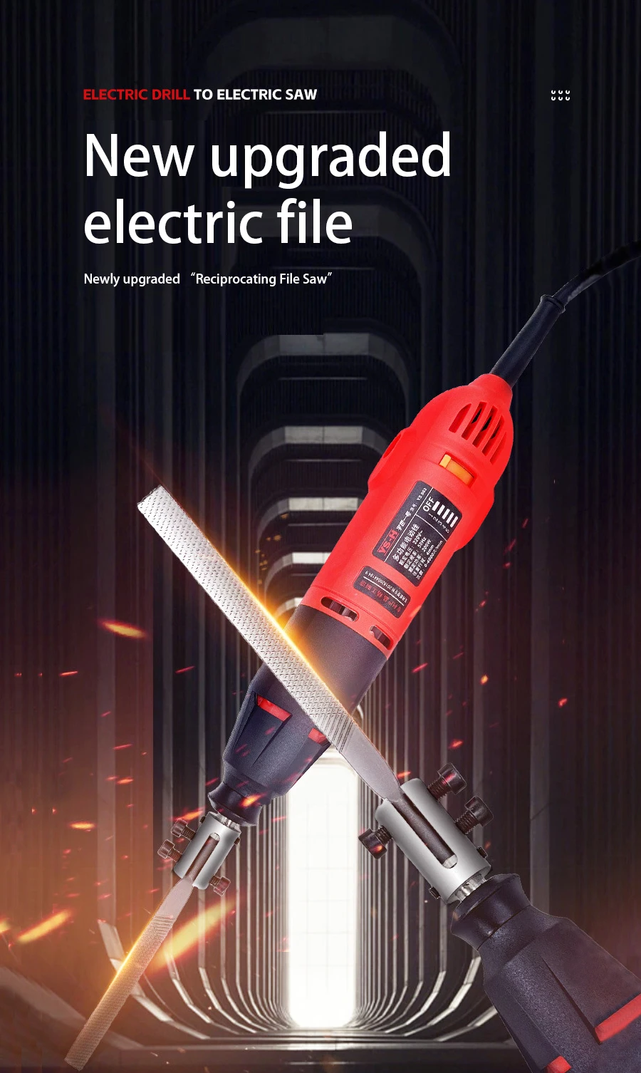 Electric File Saw Blade 220V Reciprocating Saw File Pneumatic Ultrasonic Grinder