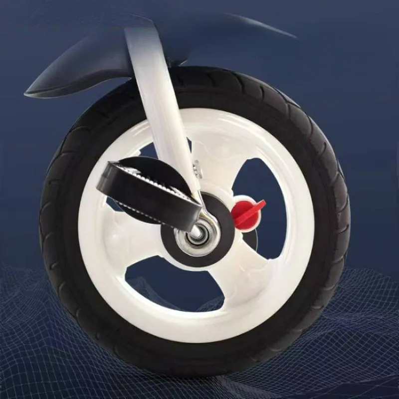Seat Rotatable Children's Tricycle, Shock-absorbing Explosion-proof Wheel Baby Bike, 1-3 To 5-year-old Bicycle,Push Rod Handcart
