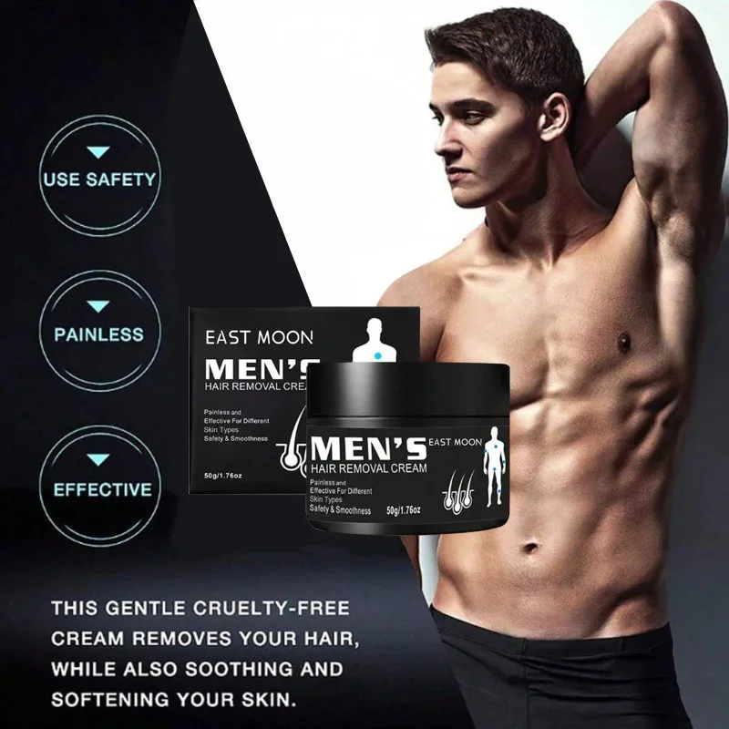 Men Aloe Hair Removal Cream Nourishing Painless Non Irritating Growth Inhibitor Keep Smooth Permanent Body Hair Removal Lotion