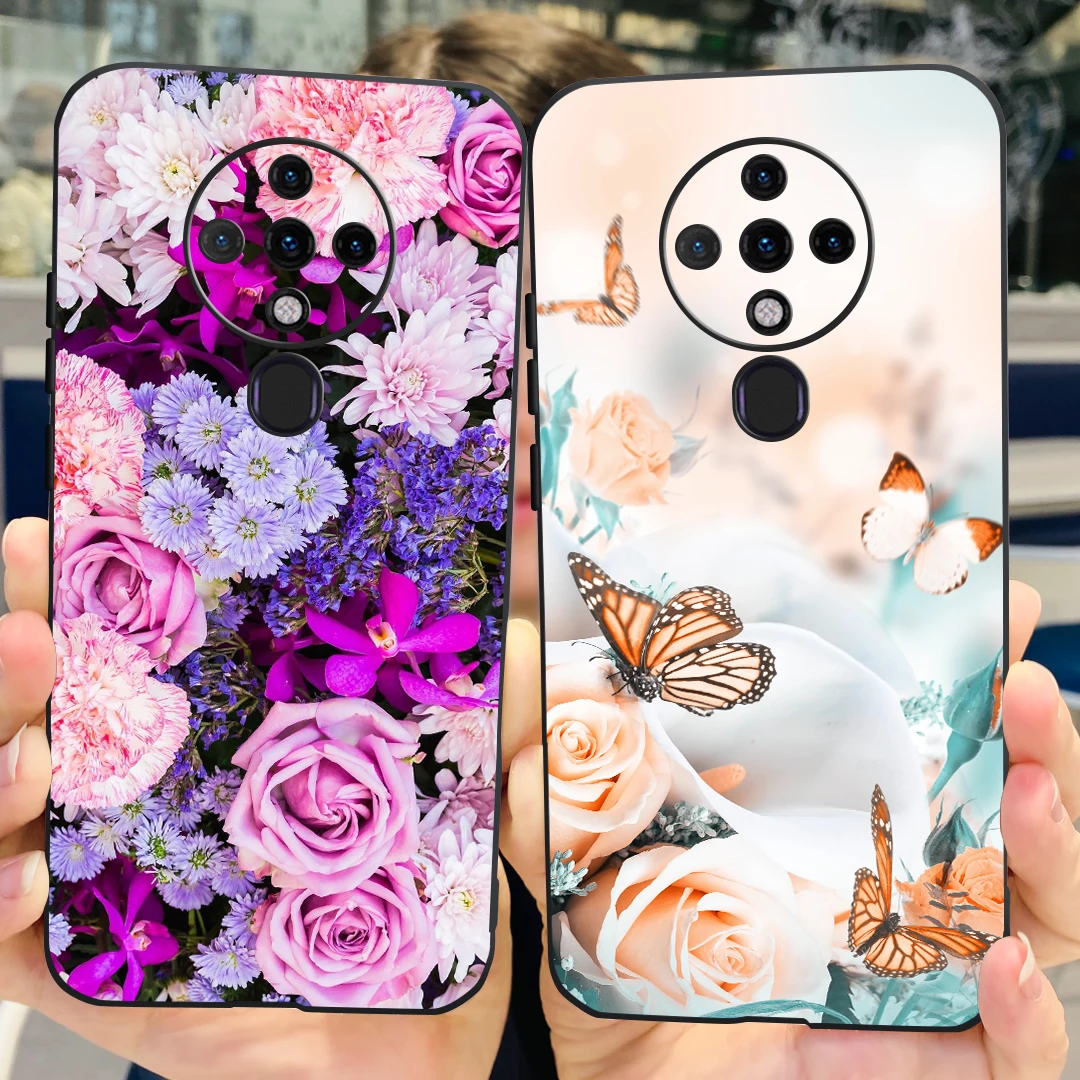 Cute Fashion Painted Soft Silicone Phone Case with Bumper 6.8