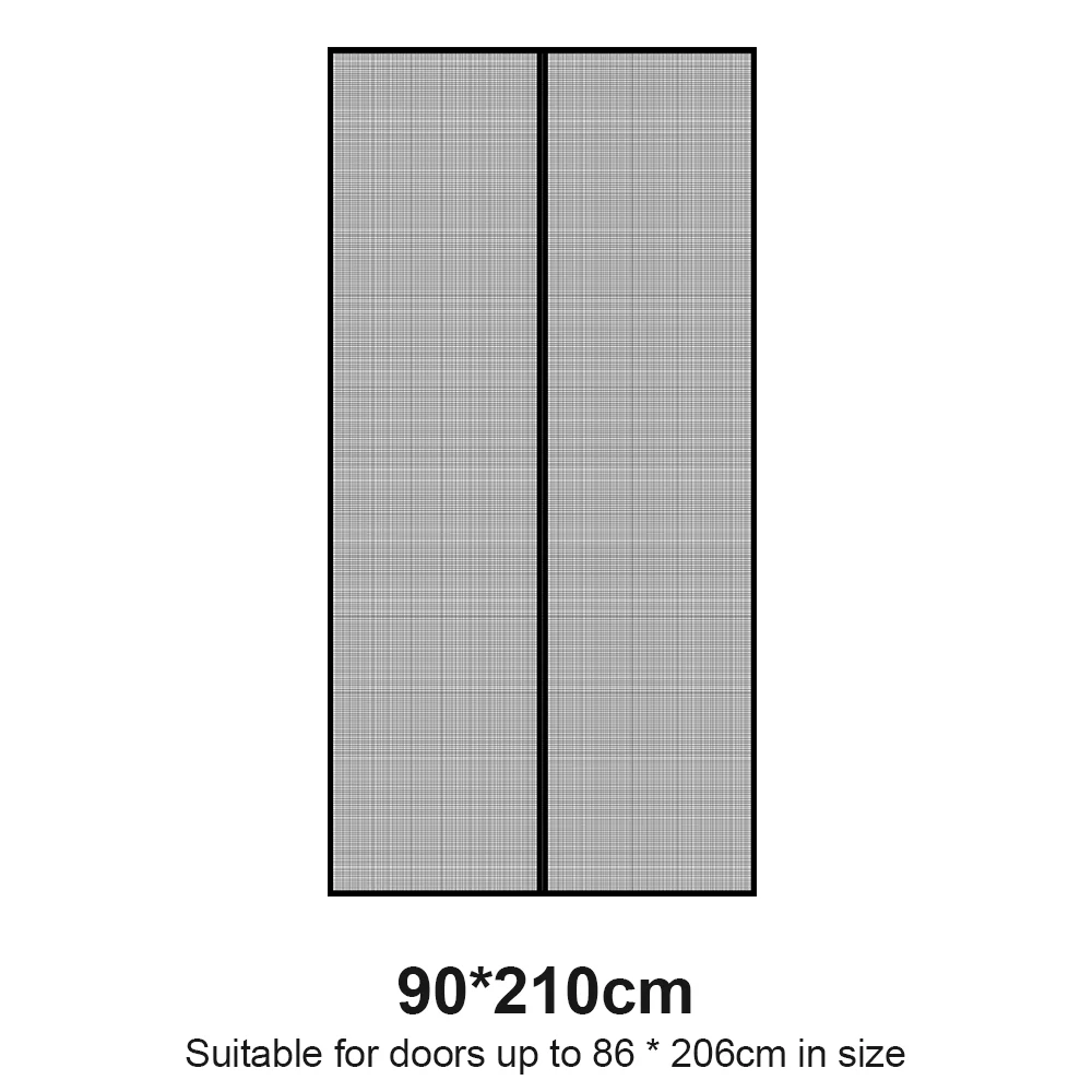 Cortina de puerta de verano, pantalla de ventana, puerta de pantalla magnética, mosquitera, cortina de partición antimoscas, cierre automático
