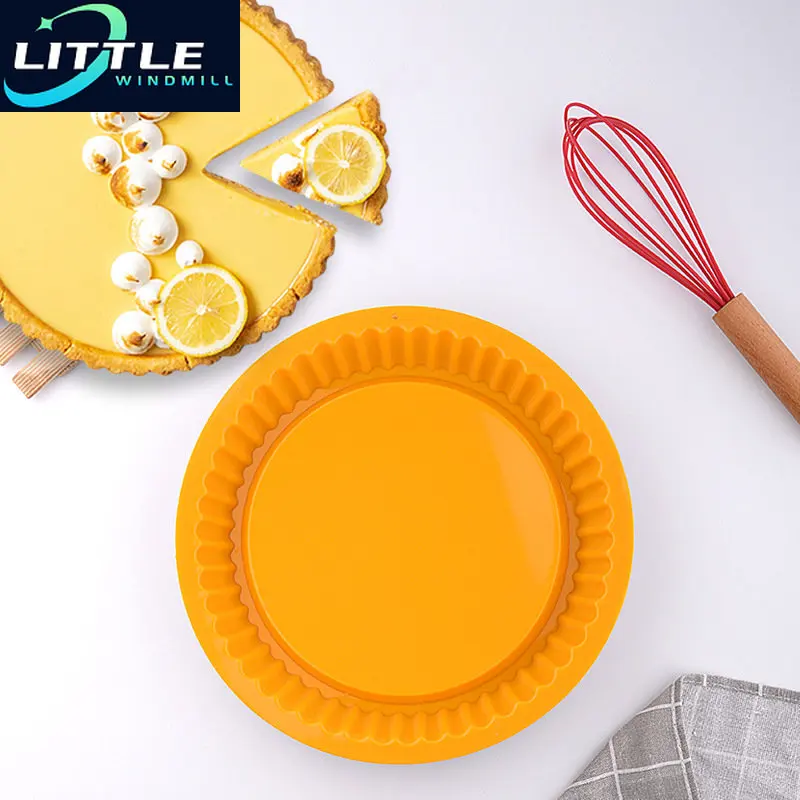 

26cm Silicone Cake Baking Tray High Temperature Pizza Pie Pan Easy Release Toast Bread Mold for Kitchen Tools Pastry Accessories