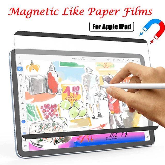 Paper Like Removable Magnetic Attraction Screen Protector Matte Film For  iPad Pro 11 Air 4 5 10.9 10th 7/8/9th Pro 12.9 Mini 5 6 - AliExpress