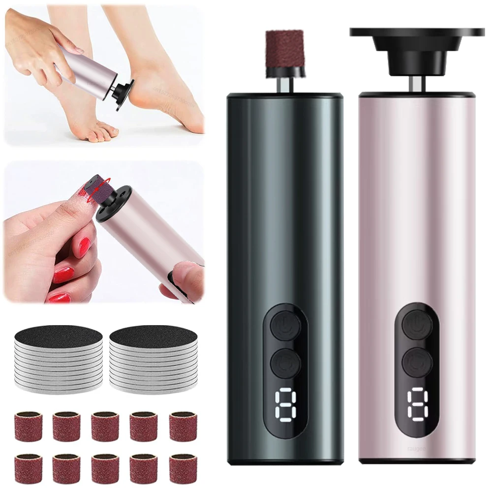 Electric Foot Grinder Callus Remover for Feet Foot Exfoliation Sander Electric Foot File Pedicure Machine Foot Dead Skin Remover