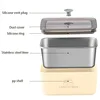 1pc Stainless Steel Food Storage Box with Lid Stackable Food Container Reusable Fruit Food Storage Box Office Metal Lunch Box 3