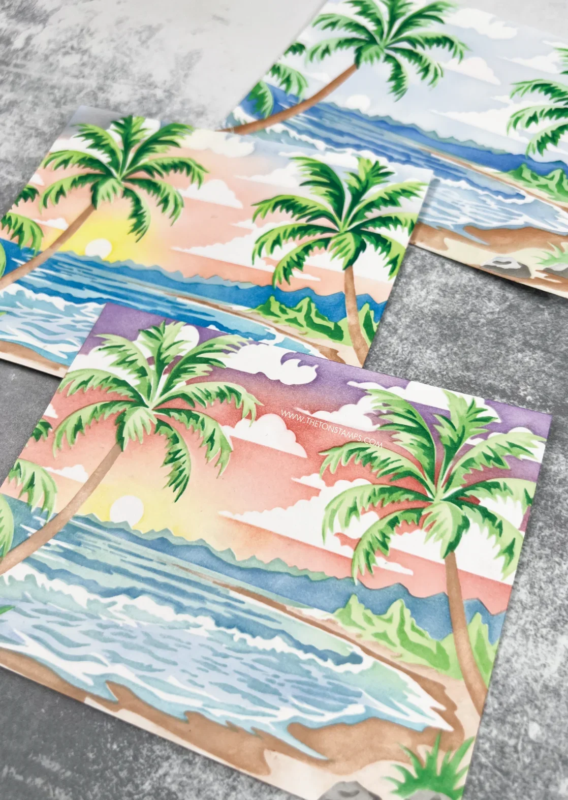 Description Picture 3 of itemMountains Sakura Palm Layering Stencils Metal Cutting Dies For DIY Scrapbook Craft Decoration Embossing Template 2024 Summer