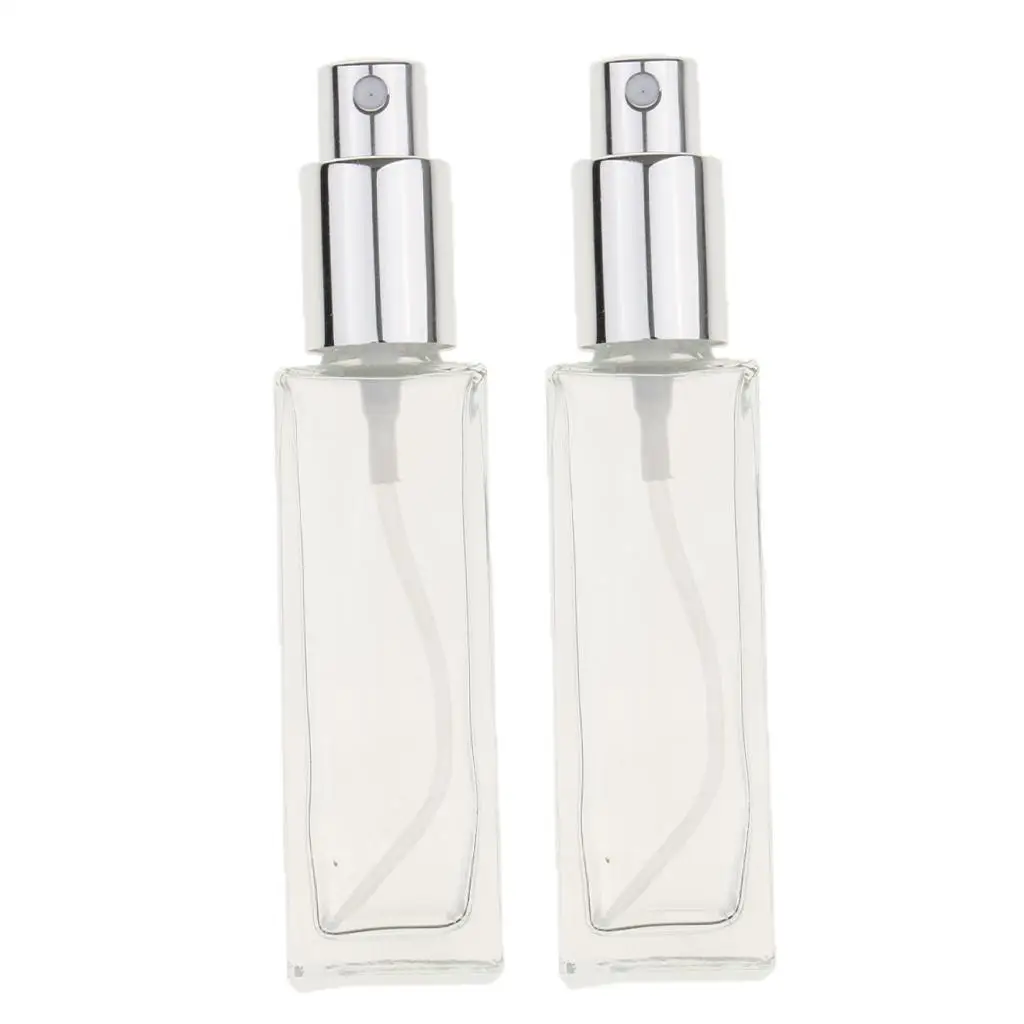 

Pack of 2 Glass Refillable Empty Perfume Tube Bottles Sample Vials Aftershave Sprayer for Travel Gifts