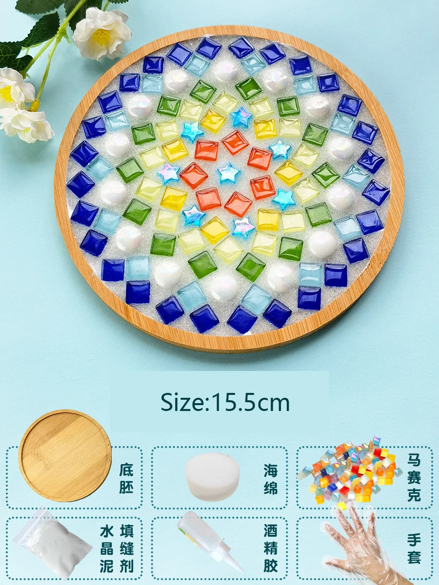 Handmade Bamboo Mosaic Coasters DIY Craft Kit