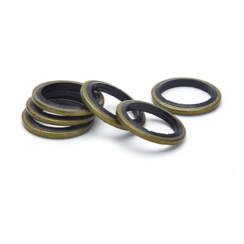 M4/5/6/8/10/12/14M45 Bonded Washer Rubber Metal Oil Drain Plug Seal