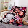 3D Ariana Grande Cat Ari Singer Soft Blankets,Keep Warm Throw Blanket Comfortable Blanket for Picnic Beds Sofa Home Bedroom Gift 3