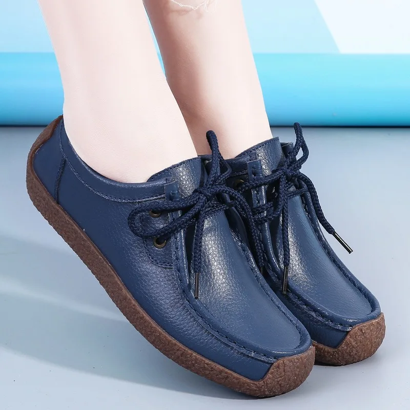 Women Shoes Slip on Loafers for Women Moccasins Casual Leather Sneakers Flat Shoes for Women Casual Loafer Shoes