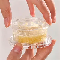 Boîte de torsion d'ail domestique multifonctionnelle, outil manuel en plastique, broyeur d'ail pour gingembre et Chili, Gadgets de cuisine, 2 pièces 6