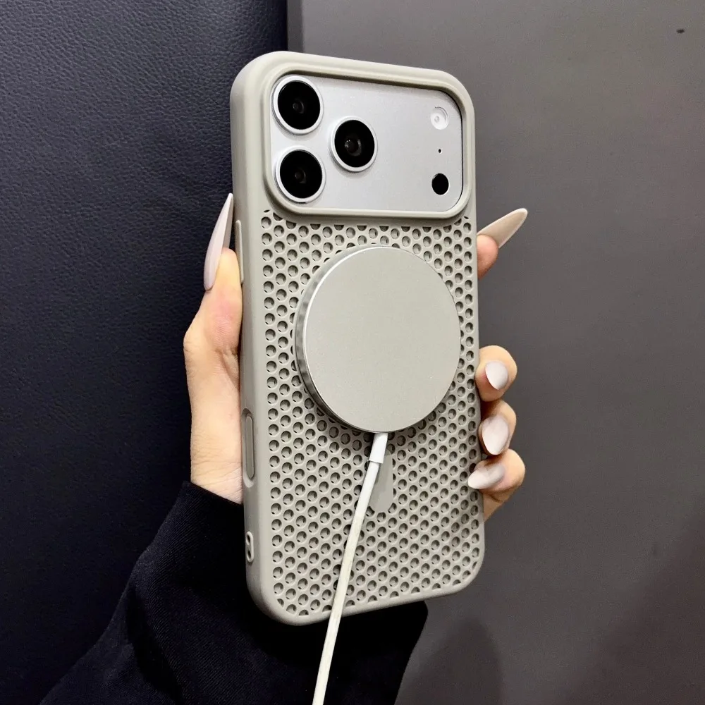 Honeycomb Cooling Heat Dissipation Magnetic Phone Case with Magsafe Compatibility